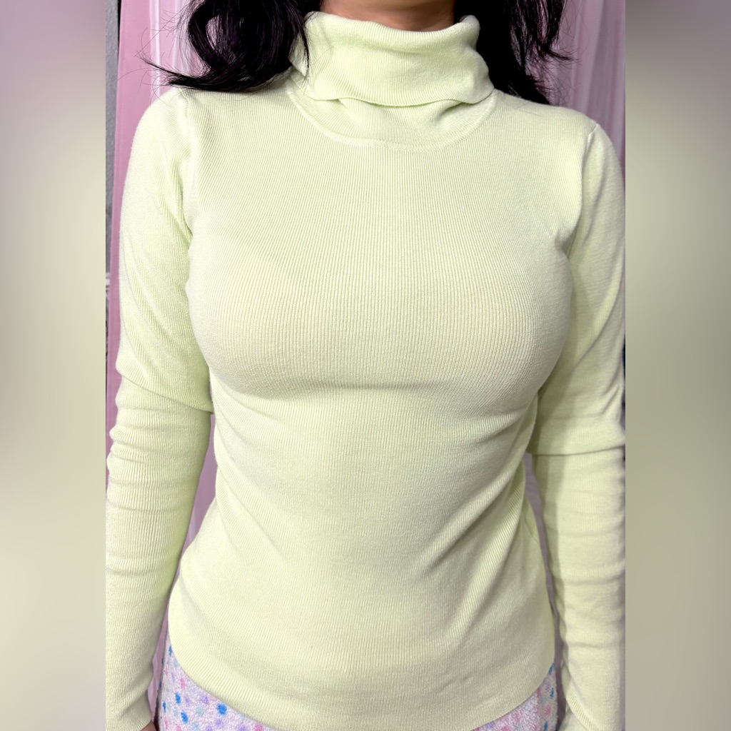Lime Green Turtleneck